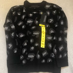 Kendall & Kylie Leopard Print Sweater